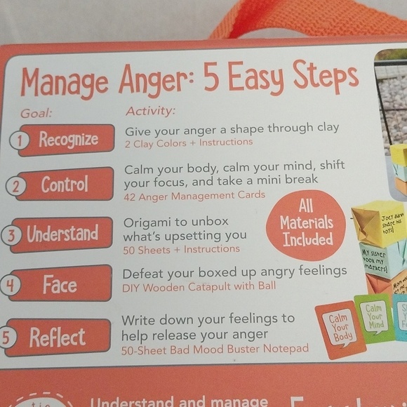 Open The Joy Children's Anger Management Activity Box, ages 4-12 - Picture 4 of 16